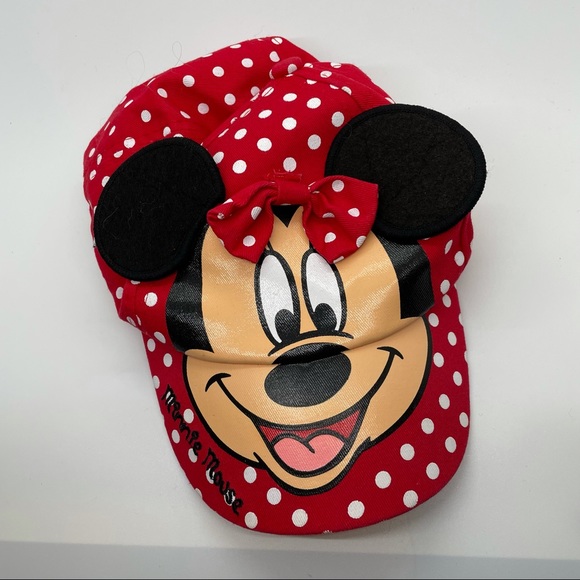 Disney Minnie Mouse Kids Cap - Perfect Red & Polka Dots - Picture 2 of 7